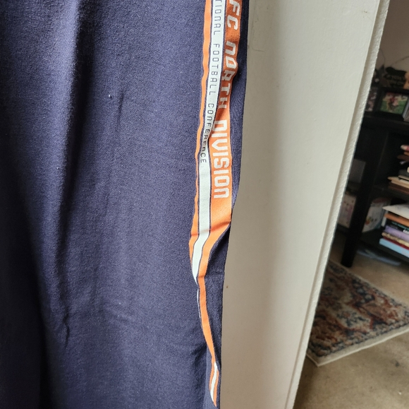 NFL Chicago Bears Reebok Sweatshirt Long Sleeve XL Navy Blue Orange - Picture 3 of 5